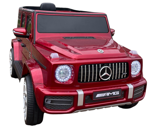 Mercedes Benz 12V Electric Kids Ride-on Car with Remote Control and MP3 Player in Burgundy, White, and Yellow