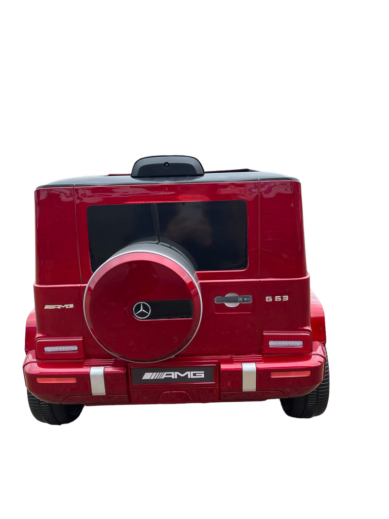 Load image into Gallery viewer, Mercedes Benz 12V Electric Kids Ride-on Car with Remote Control and MP3 Player in Burgundy, White, and Yellow
