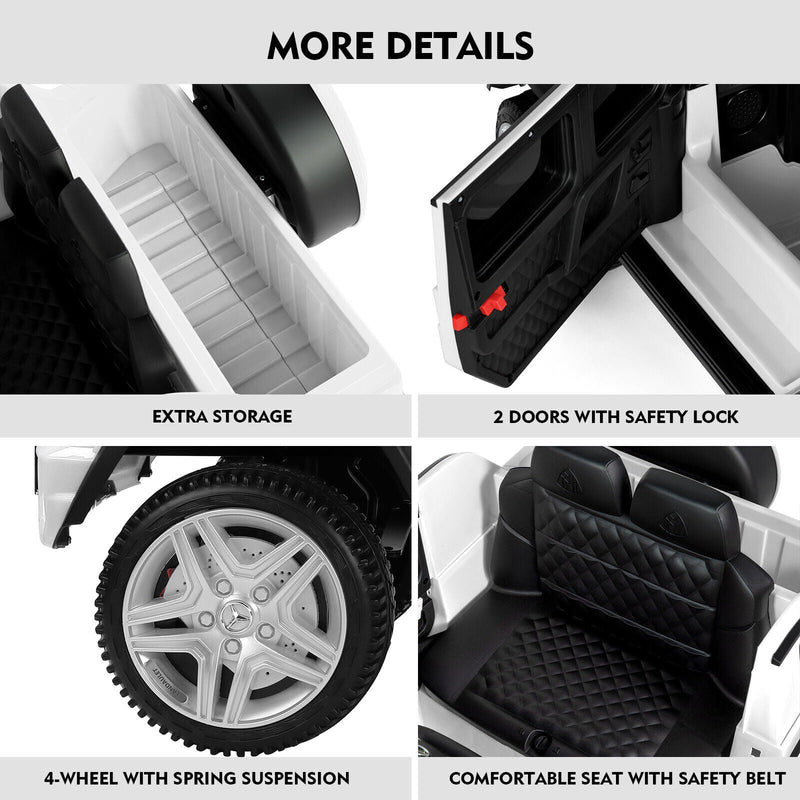 Load image into Gallery viewer, Mercedes-Benz 12V Kids Ride On Car with Music, LED Lights, Bluetooth, and Remote Control
