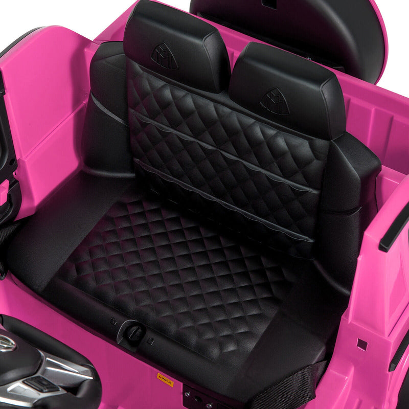 Load image into Gallery viewer, Mercedes-Benz G Wagon 12V Electric Kids Pink Ride On Car with LED Lights, Music, and Remote Control - Pink
