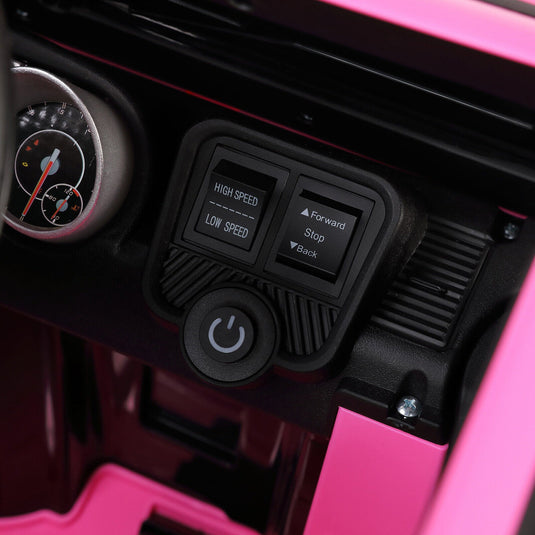 Mercedes-Benz G Wagon 12V Electric Kids Pink Ride On Car with LED Lights, Music, and Remote Control - Pink