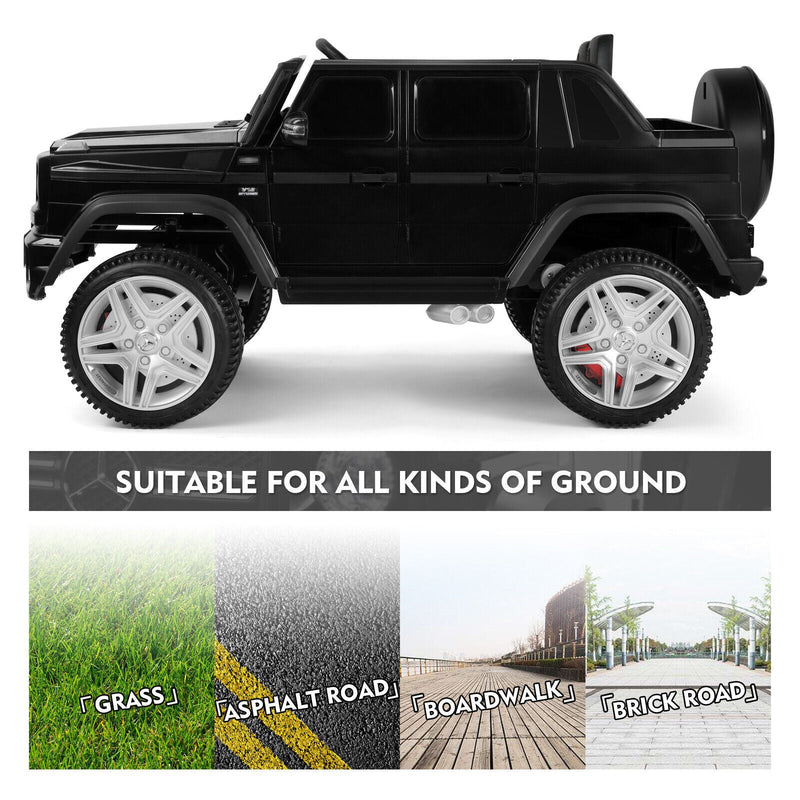 Load image into Gallery viewer, Mercedes-Benz Kids Ride-On Car with 3 Speeds, LED Lights, Music, and Remote Control - 12V Battery Powered
