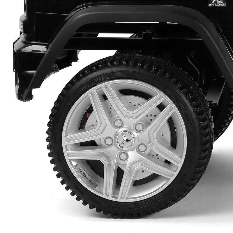 Load image into Gallery viewer, Mercedes-Benz Electric Ride-On Car for Kids with 3 Speeds, LED Lights, and Remote Control - Black
