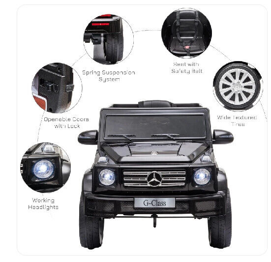 Load image into Gallery viewer, Mercedes Benz G500 12V Battery Kids Ride On Toy with Remote Control, Lights, and Suspension

