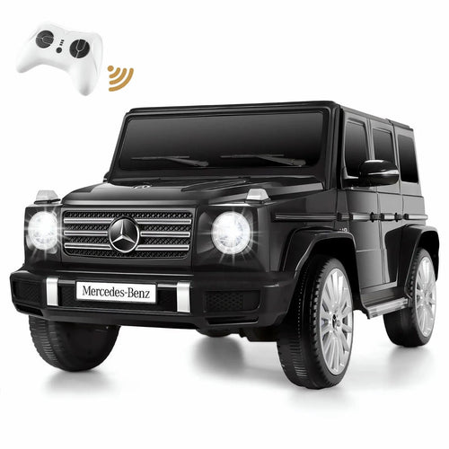 Licensed Mercedes-Benz G500 4WD Kids Ride-On Car with Remote Control and LED Lights - 12V