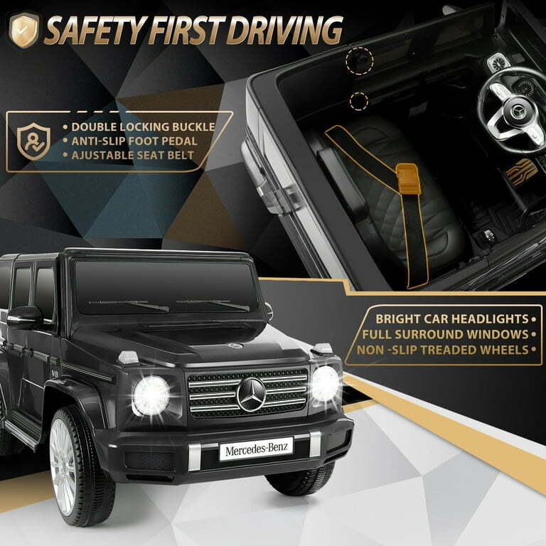 Load image into Gallery viewer, Mercedes-Benz Licensed G500 Electric Ride-On Toy Car with Remote Control and LED Lights for Kids
