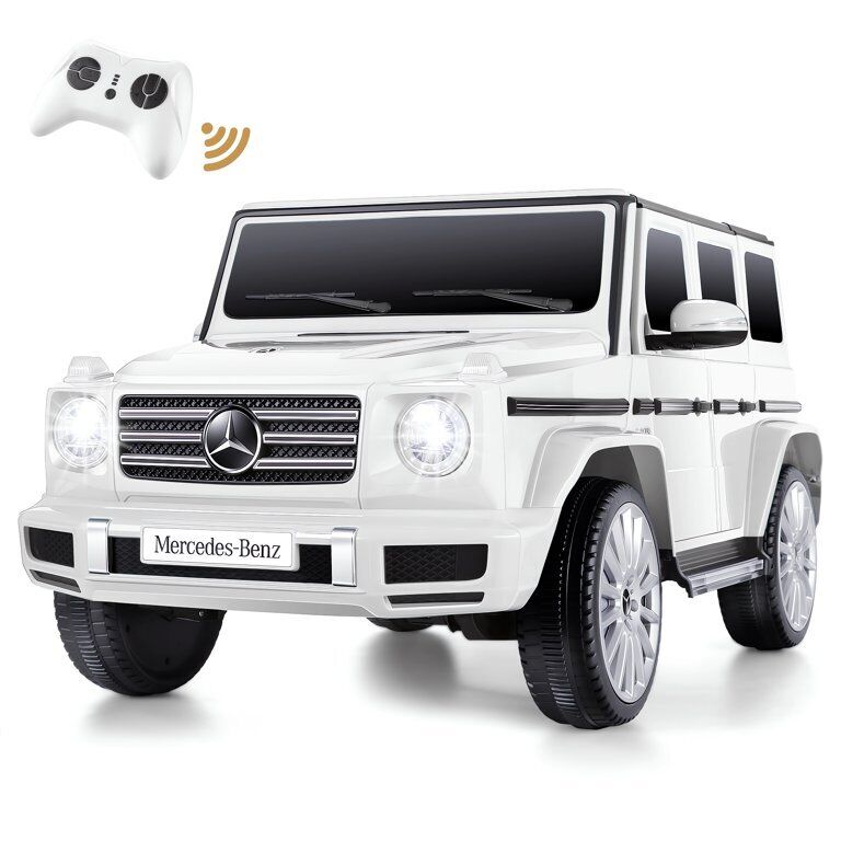 Load image into Gallery viewer, Mercedes-Benz Licensed G500 Electric Ride-On Toy Car with Remote Control and LED Lights for Kids
