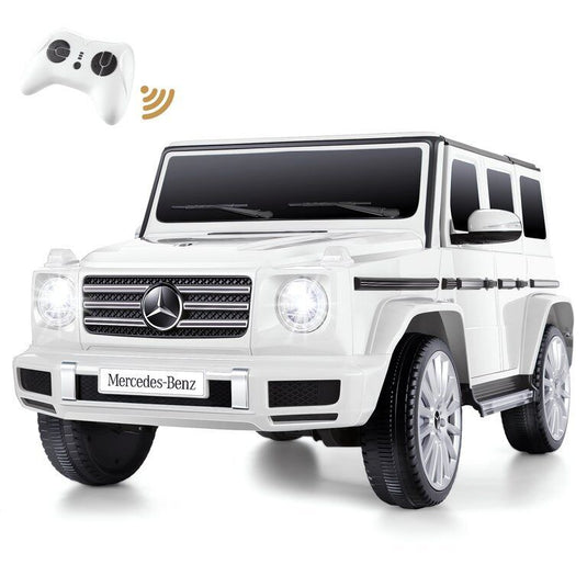 Mercedes-Benz Licensed G500 Electric Ride-On Toy Car with Remote Control and LED Lights for Kids