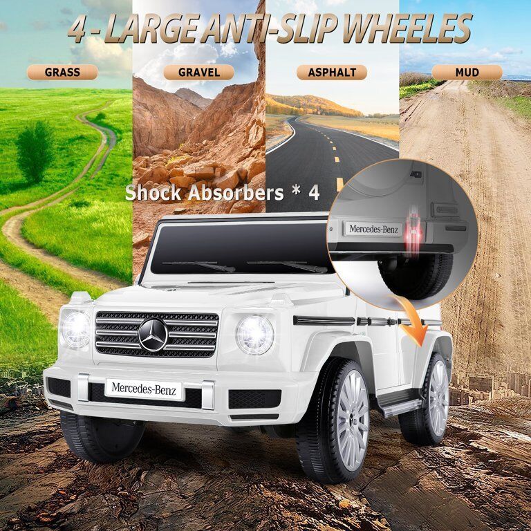 Load image into Gallery viewer, Licensed Mercedes Benz G500 4WD Electric Ride-On Car for Kids with Remote Control and MP3 Player
