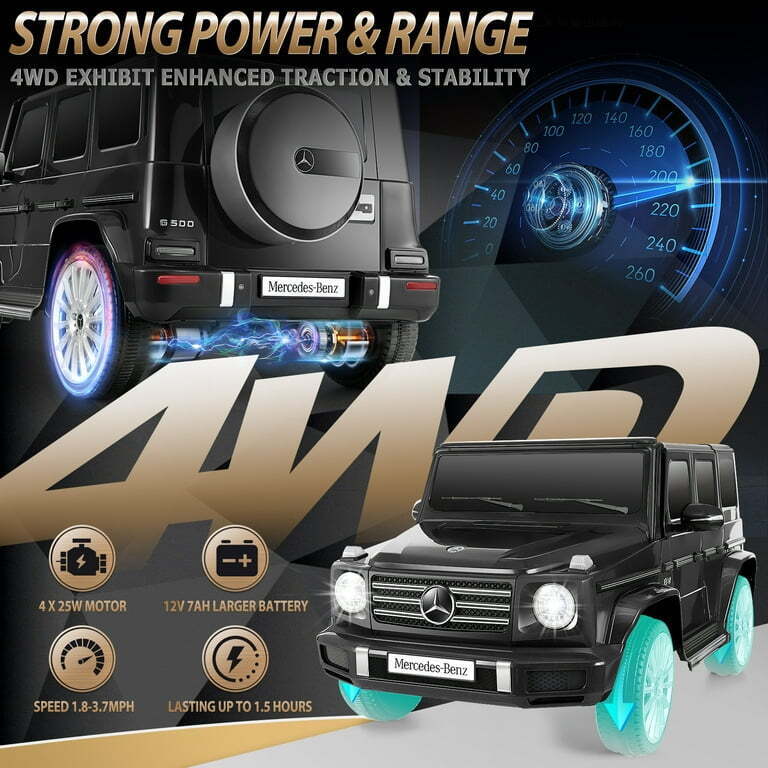 Load image into Gallery viewer, Licensed Mercedes Benz G500 4WD Electric Ride-On Car for Kids with Remote Control and MP3 Player
