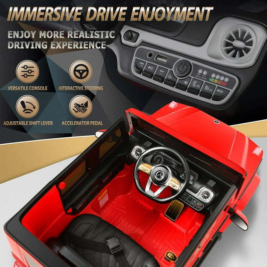 Licensed Mercedes Benz G500 4WD Electric Ride-On Car for Kids with Remote Control and MP3 Player