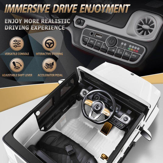 Licensed Mercedes Benz G500 4WD Electric Ride-On Car for Kids with Remote Control and MP3 Player
