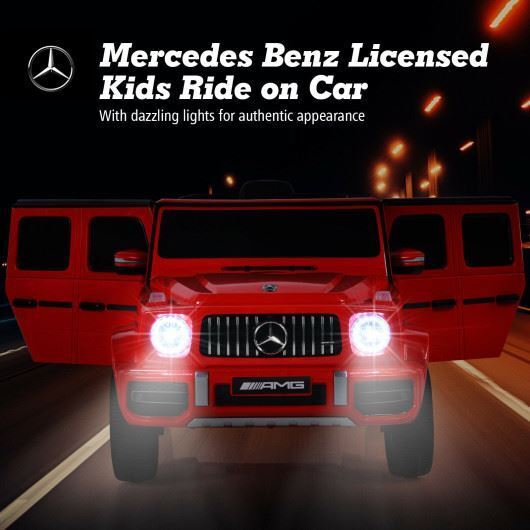 Load image into Gallery viewer, Mercedes-Benz G63 Licensed Kids Ride On Car with Remote Control - Red: Built to Last!

