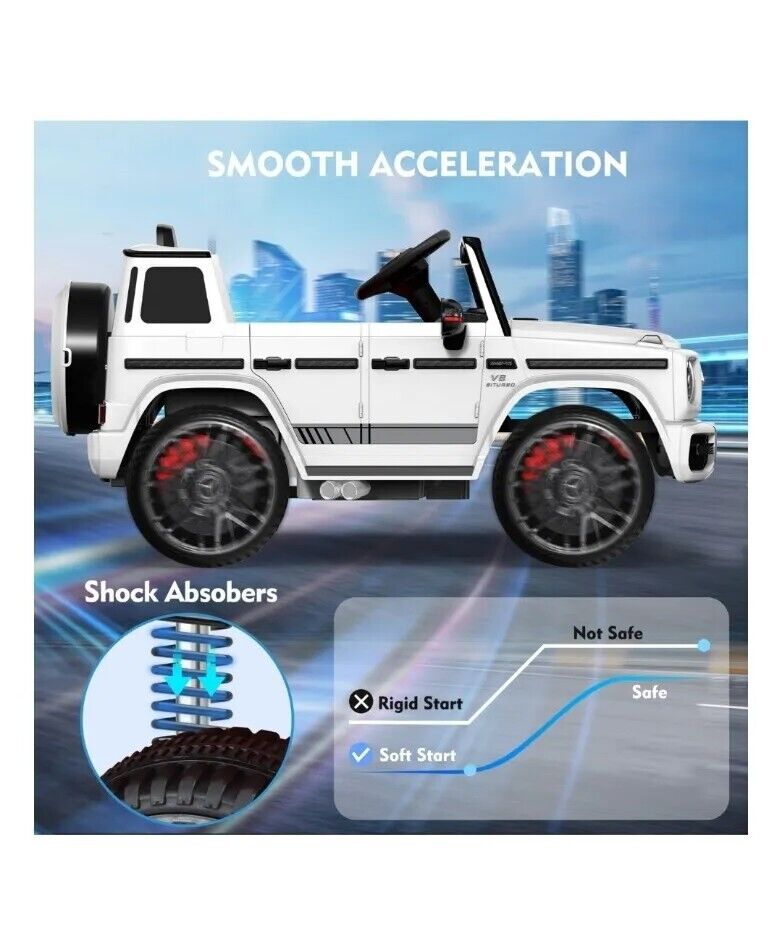 Load image into Gallery viewer, Mercedes-Benz G63 Licensed Ride-On Car with Remote Control and LED Headlights - 12V Power for Endless Fun!
