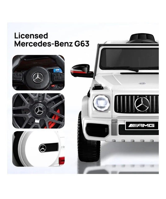 Mercedes-Benz G63 Licensed Ride-On Car with Remote Control and LED Headlights - 12V Power for Endless Fun!