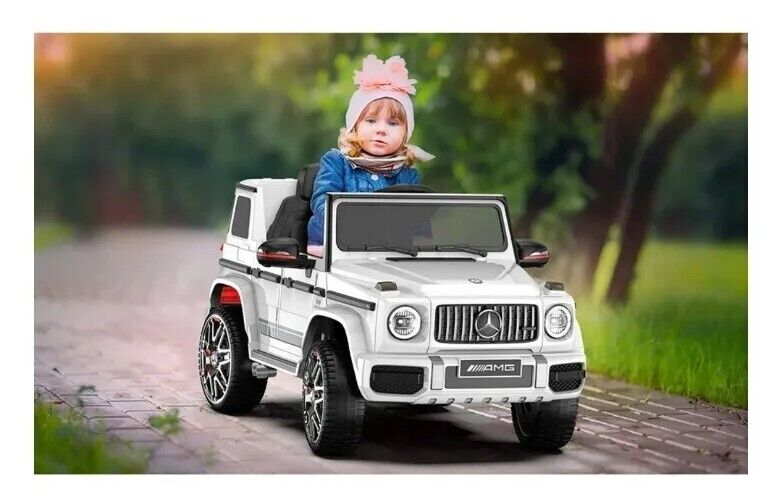 Load image into Gallery viewer, Mercedes-Benz G63 Licensed Ride-On Car with Remote Control and LED Headlights - 12V Power for Endless Fun!
