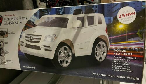 Load image into Gallery viewer, Mercedes-Benz GL450 SUV 6V Ride On for Kids - White
