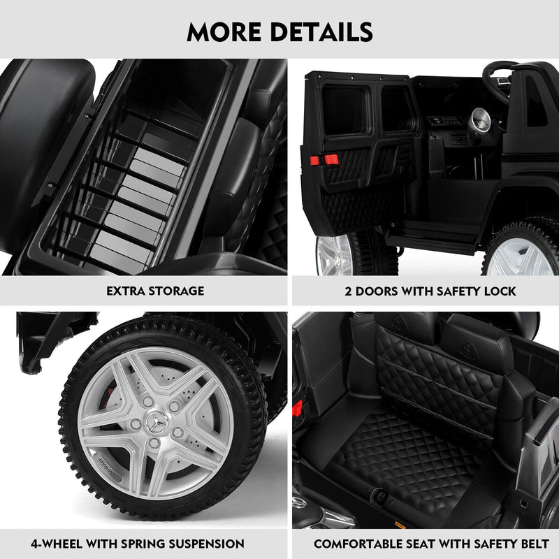 Load image into Gallery viewer, Mercedes-Benz Kids Ride-On Car with 3 Speeds, LED Lights, Music, and Remote Control - 12V Battery Powered
