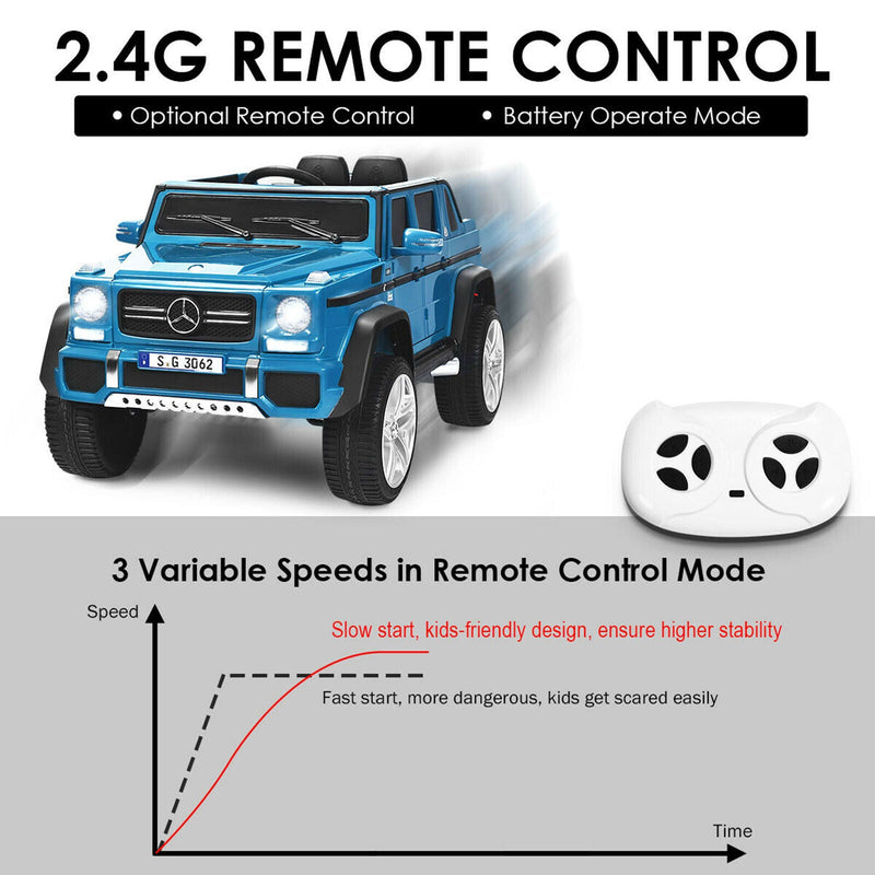 Load image into Gallery viewer, Mercedes-Benz Kids Ride On Car with RC Control and Trunk - 12V Navy

