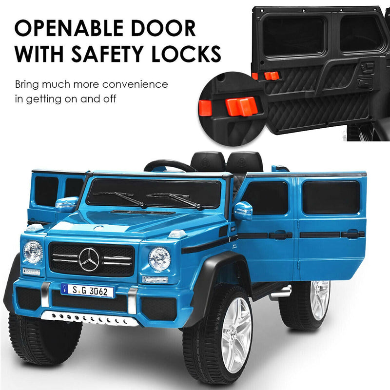 Load image into Gallery viewer, Mercedes-Benz Kids Ride On Car with RC Control and Trunk - 12V Navy
