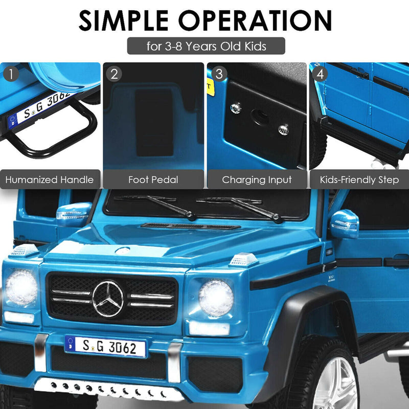Load image into Gallery viewer, Mercedes-Benz Kids Ride On Car with RC Control and Trunk - 12V Navy

