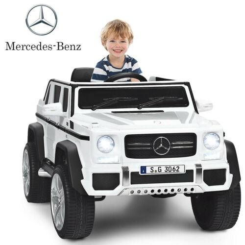 Load image into Gallery viewer, Mercedes-Benz Kids Ride On Car with RC Control and Trunk - 12V White
