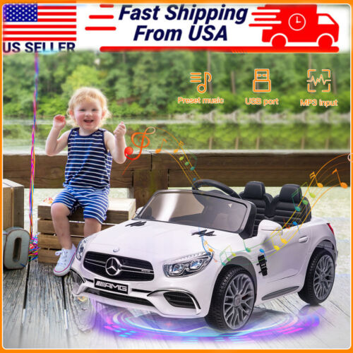 Load image into Gallery viewer, Mercedes-Benz Licensed 12V Electric Kids Ride-On Car with Battery Power
