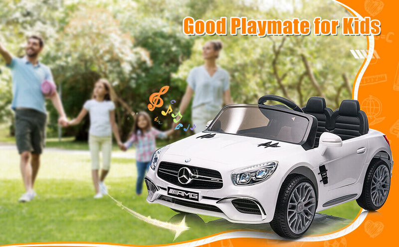 Load image into Gallery viewer, Mercedes-Benz Licensed 12V Electric Ride-On Car for Kids with Remote Control and MP3 Player
