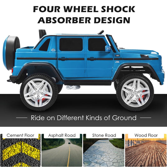 Mercedes-Benz Licensed 12V Kids Ride On Car with RC Control and Trunk in Navy