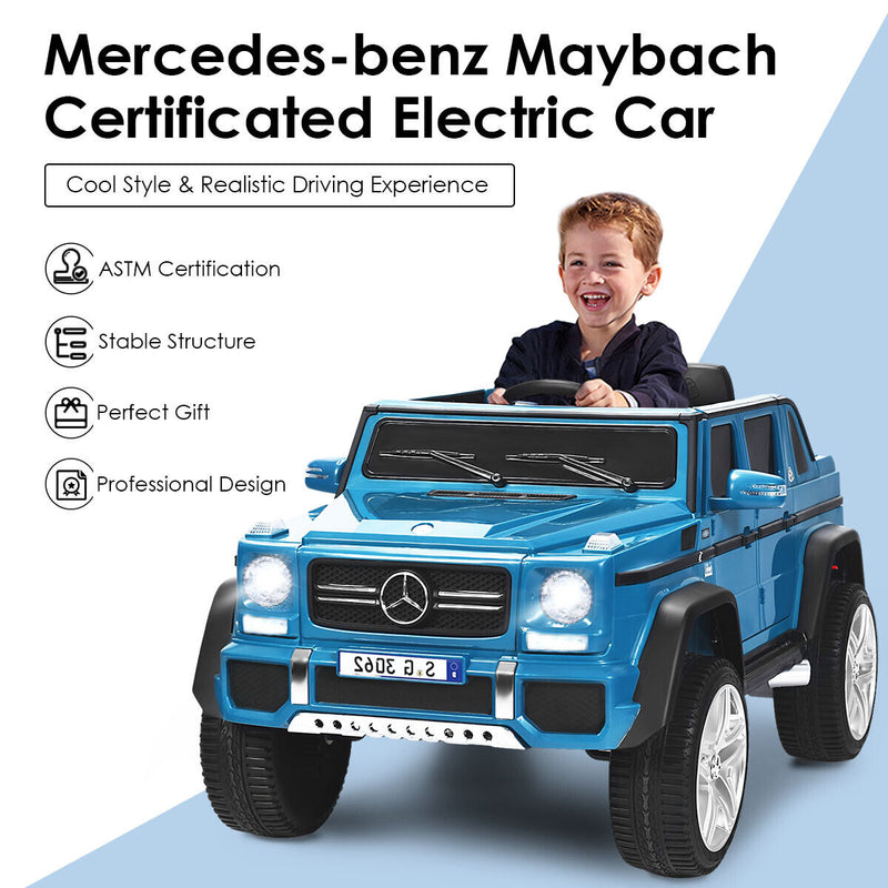 Load image into Gallery viewer, Mercedes-Benz Licensed 12V Kids Ride On Car with RC Control and Trunk in Navy
