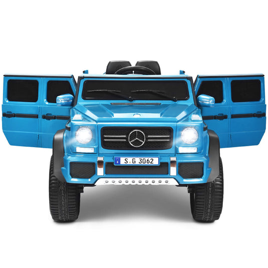Mercedes-Benz Licensed 12V Kids Ride On Car with RC Control and Trunk in Navy
