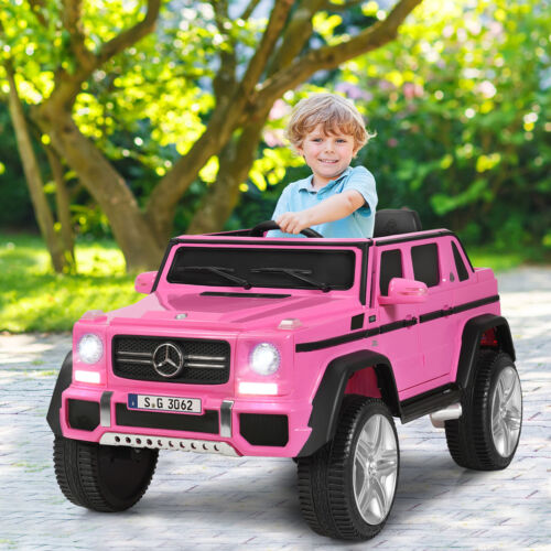 Load image into Gallery viewer, Mercedes-Benz Licensed 12V Pink Ride On Car for Kids with RC Control and Trunk
