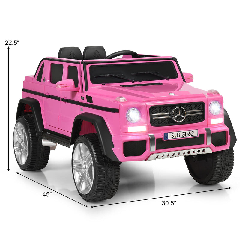 Load image into Gallery viewer, Mercedes-Benz Licensed 12V Pink Ride On Car for Kids with RC Control and Trunk

