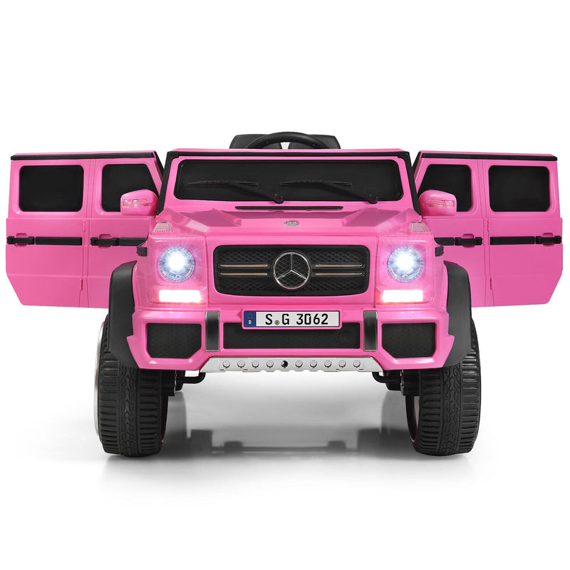 Load image into Gallery viewer, Mercedes-Benz Licensed 12V Pink Ride On Car for Kids with RC Control and Trunk
