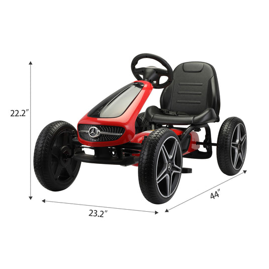Mercedes Benz Licensed Electric Go Kart for Kids with Horn and Music