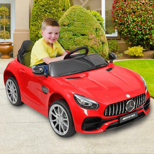 Mercedes Benz Licensed Electric Ride-On Car for Kids - Red