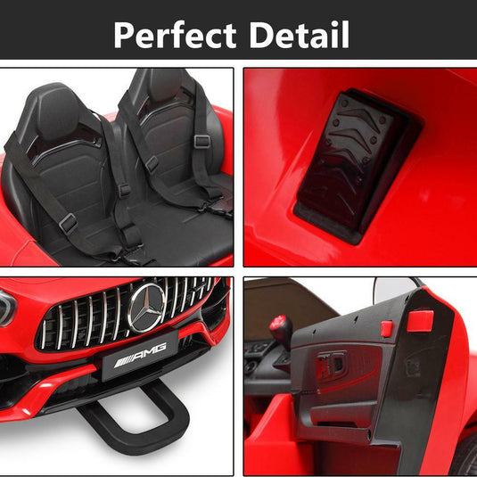 Mercedes Benz Licensed Electric Ride-On Car for Kids - Red