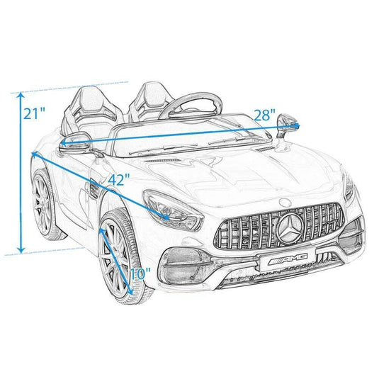 Mercedes Benz Licensed Electric Ride-On Car for Kids - Red