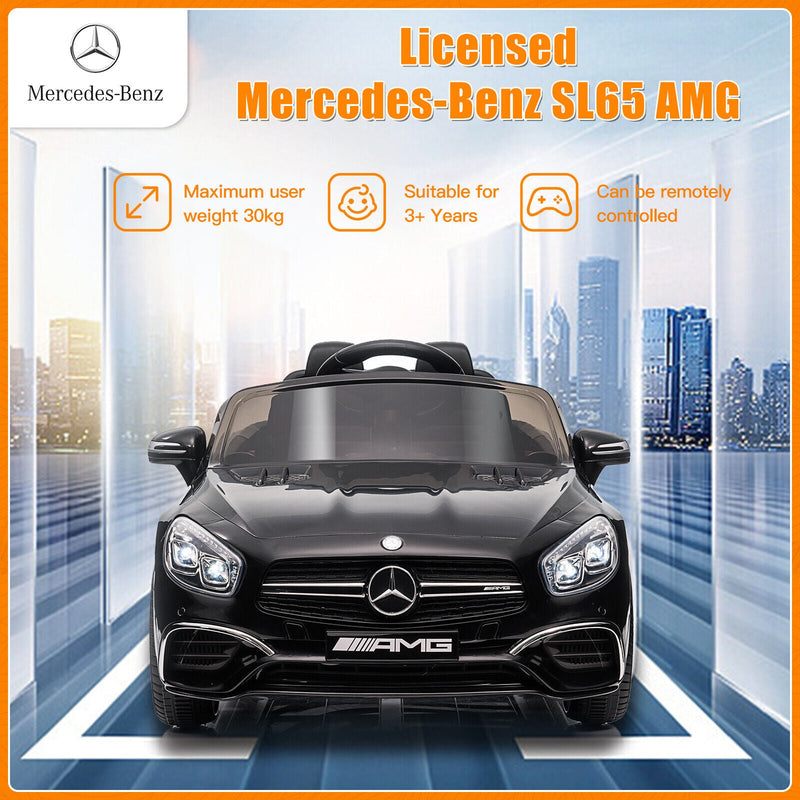 Load image into Gallery viewer, Mercedes-Benz Licensed 12V Electric Ride-On Car for Kids with Remote Control and MP3 Compatibility
