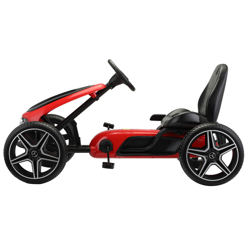 Load image into Gallery viewer, Mercedes Benz Licensed Go Kart for Kids with Horn and Music - Red, Suitable for Ages 3 and Up
