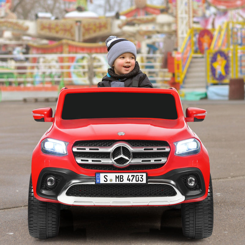 Load image into Gallery viewer, Mercedes Benz Licensed X Class RC 12V Ride On Car for Kids with Trunk - Red
