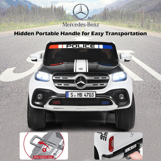 Mercedes Benz Licensed X Class RC 2-Seater 12V Kids Ride On Car with Trunk