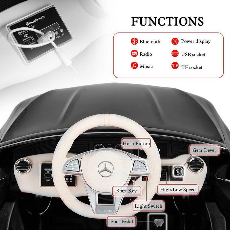 Load image into Gallery viewer, Mercedes Benz Maybach 12V Kids Ride On Car with Remote Control
