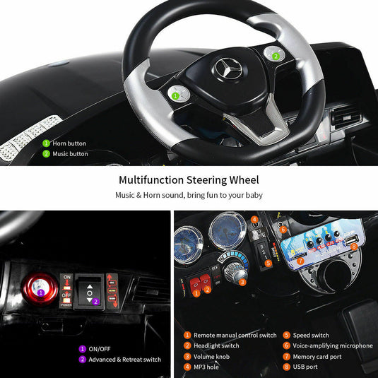 Mercedes Benz ML350 6V Licensed Ride On Car with MP3 and Remote Control for Kids