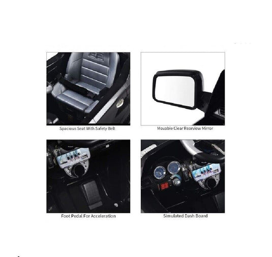 Mercedes Benz ML350 Ride On Car with Remote Control, MP3 Port, and Seat Belt for Kids