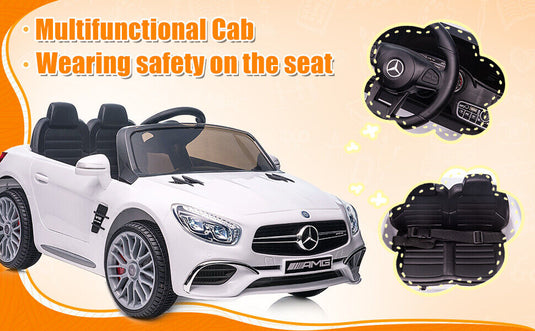 Mercedes-Benz SL65 Licensed Electric Ride-On Car for Kids with Parental Remote Control - 12V
