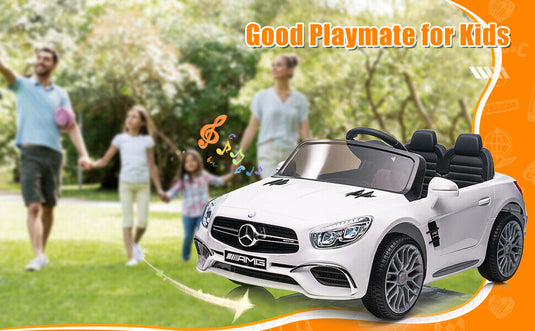 Mercedes-Benz Licensed 12V Electric Ride-On Car for Kids with Remote Control and MP3 Compatibility
