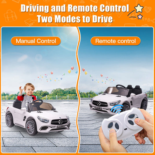 12V Electric Kids Ride On Car Mercedes Benz AMG SL65 with Remote Control and LED Lights
