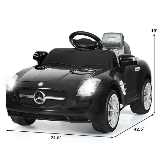 Mercedes Benz SLS Kids Ride On Car with 2.4G Remote Control in Black
