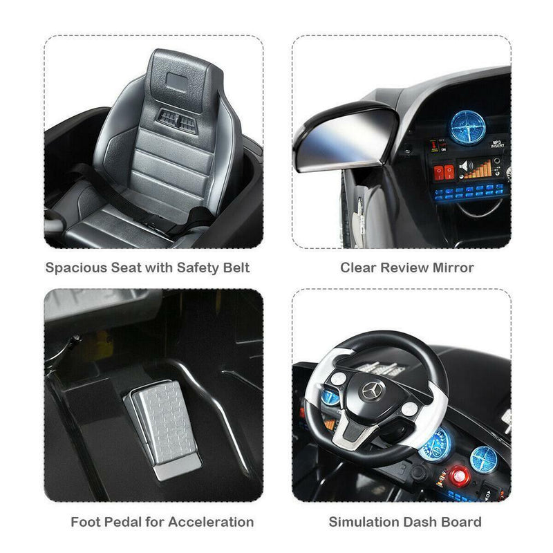 Load image into Gallery viewer, Mercedes Benz SLS Kids Ride On Car with 2.4G Remote Control in Black
